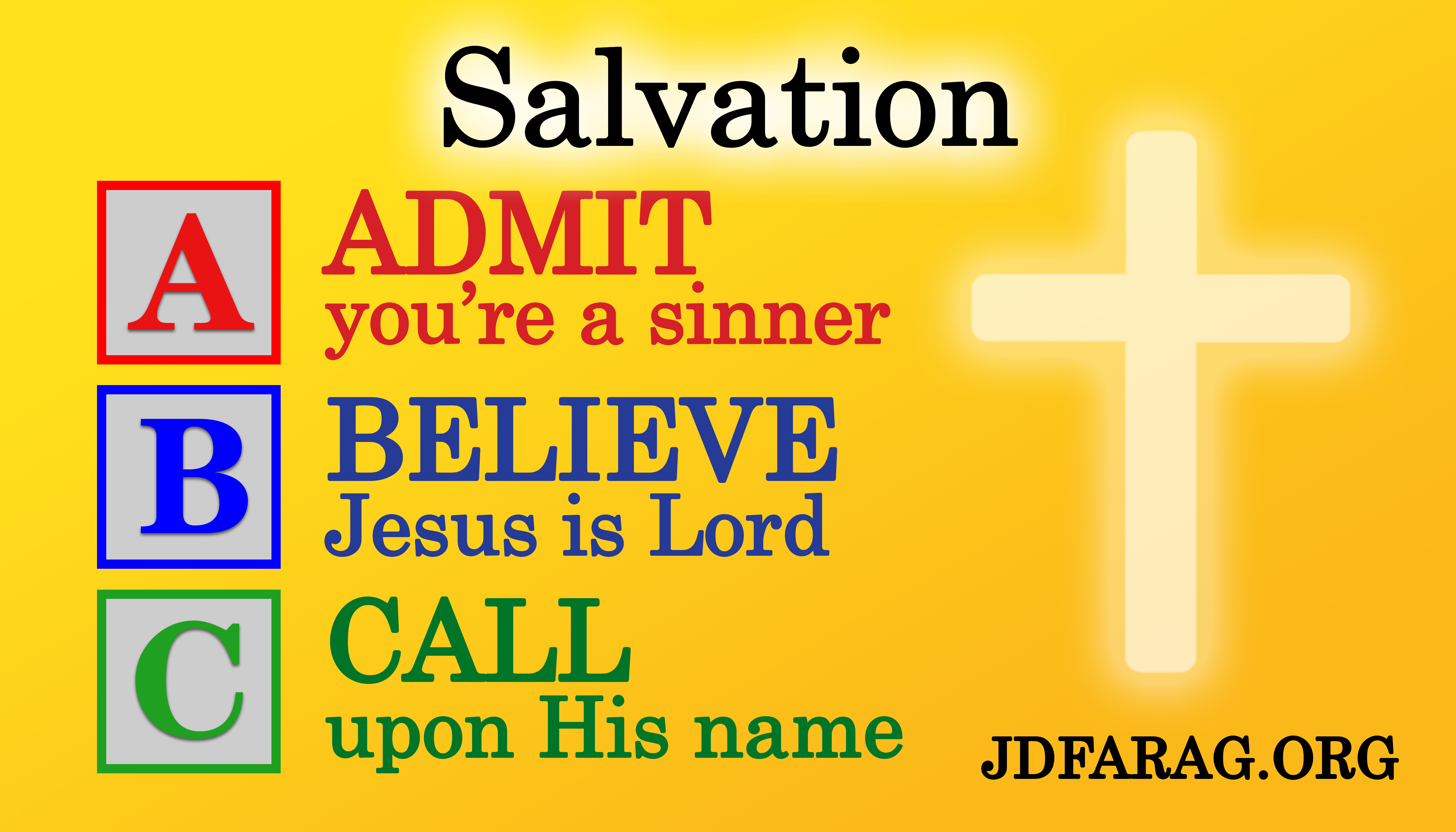 Christian ABCs of Salvation Billboard
